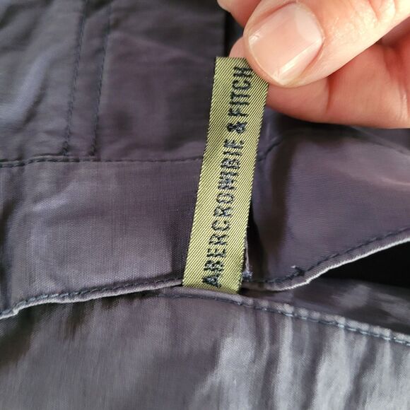 Vtg Y2K Abercrombie & Fitch Womens 2 Blue Paratrooper Boot Cut Pants Adjustable - Picture 3 of 11